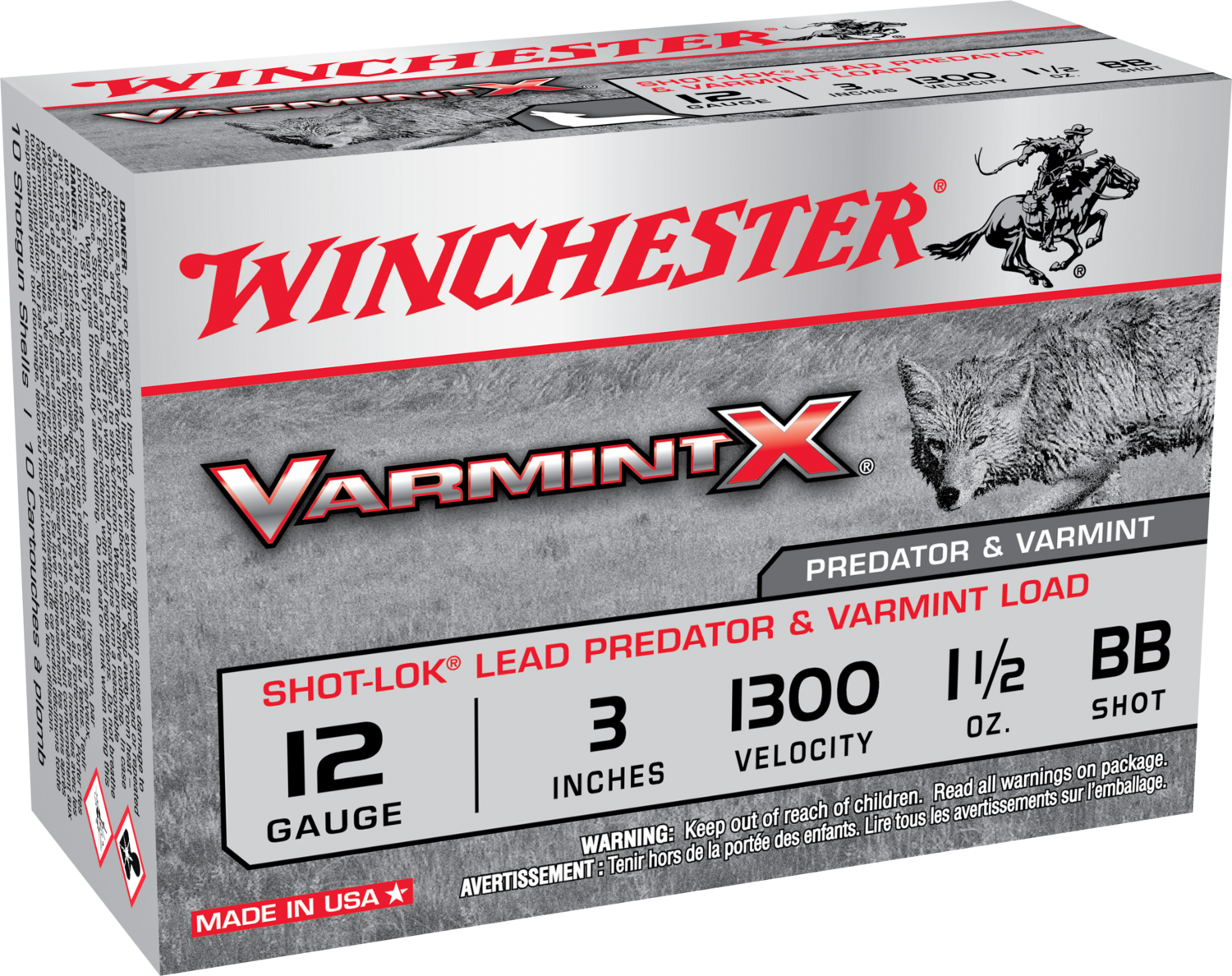 Winchester Ammo Varmint X, Win X123vbb    Bbbk  3mag Var  Buck          10/10