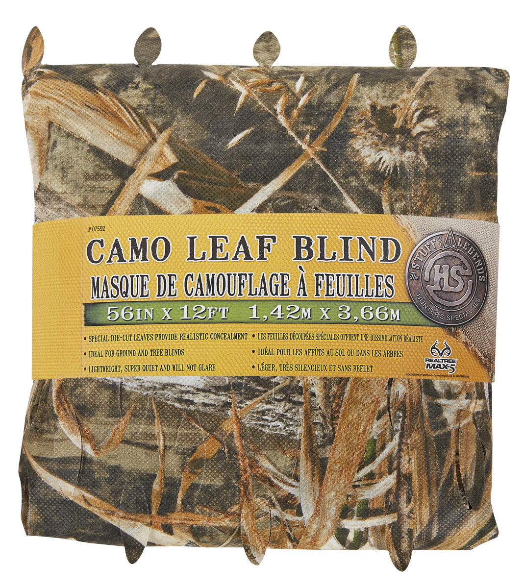 Hunters Specialties Camo Leaf Blind, Hs 07592             Leaf Blind Material 56x12 Mx5