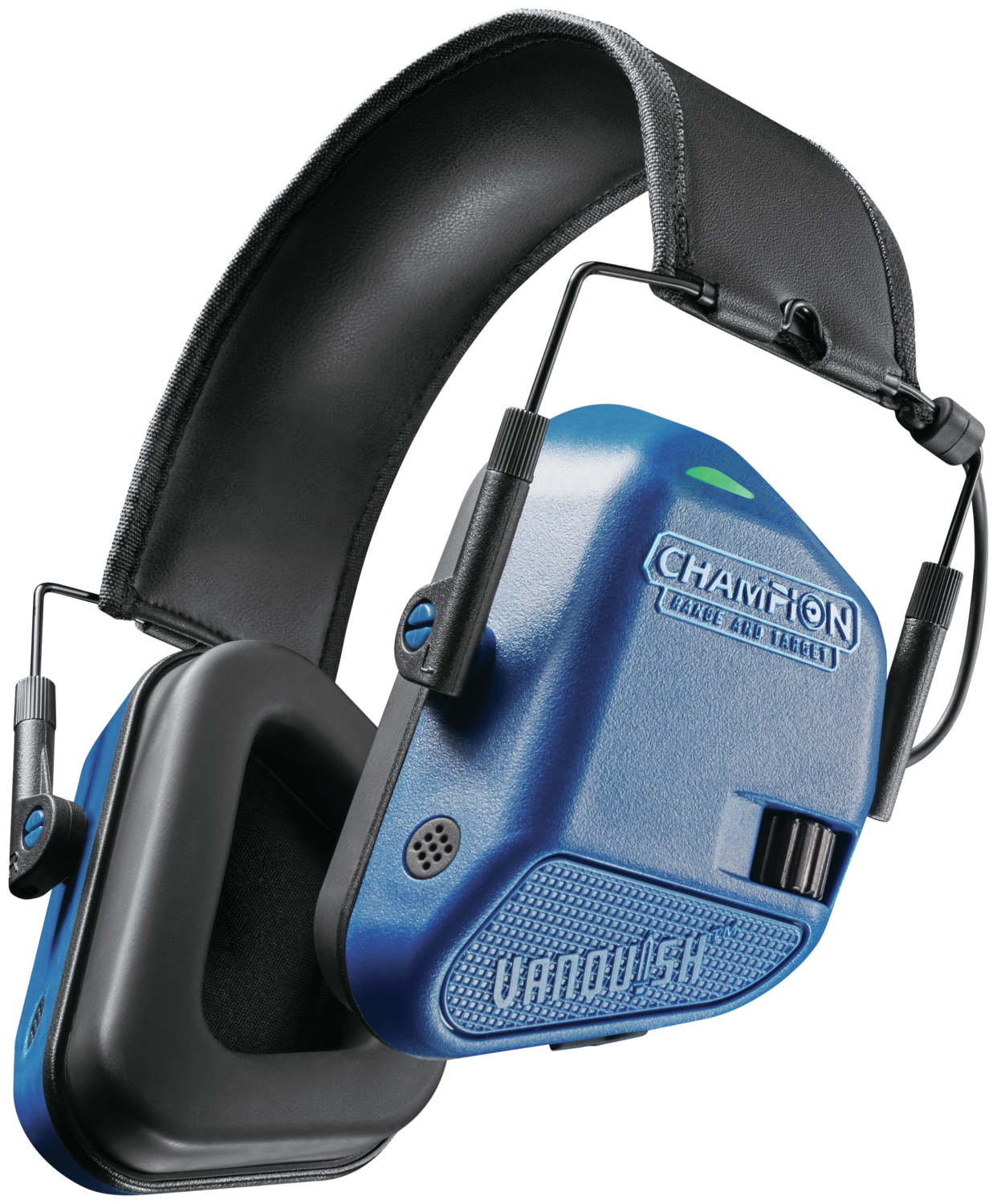 Champion Targets Vanquish, Champ 40979      Headphn Elec Vanquish Blue
