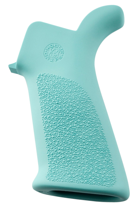 Hogue Overmolded, Hog 13034   Ar15 Grip    Aqua Rubber