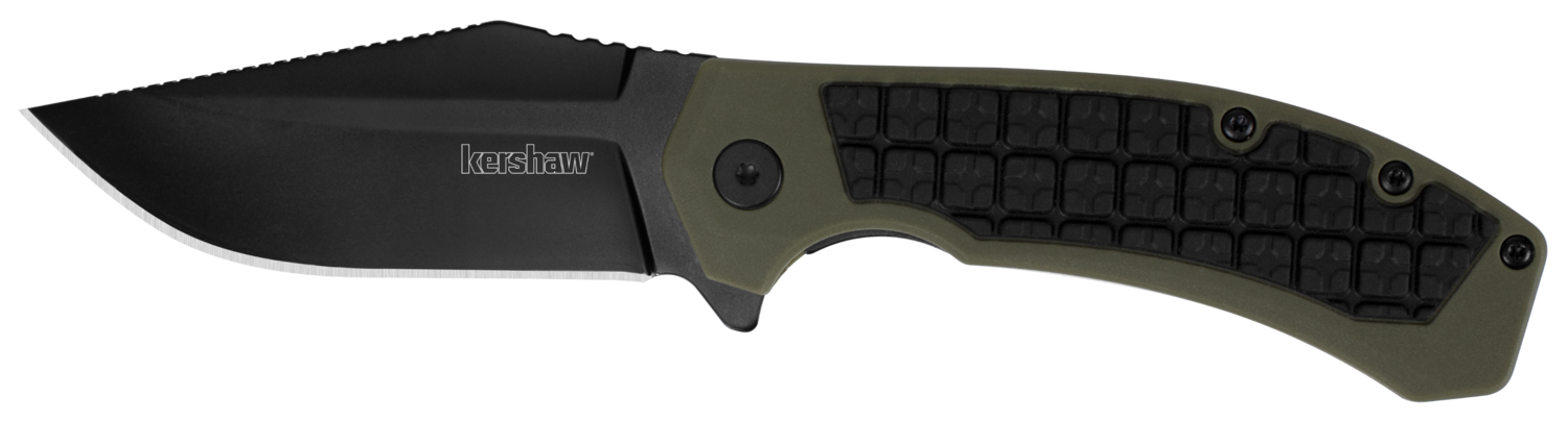 Kershaw Faultline, Ker 8760        Faultline  Black Oxide/rubber Over