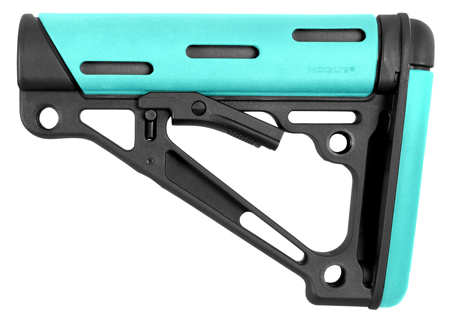 Hogue Overmolded, Hog 13440   Ar15 Om Coll  Buttstock Milspec Aqua