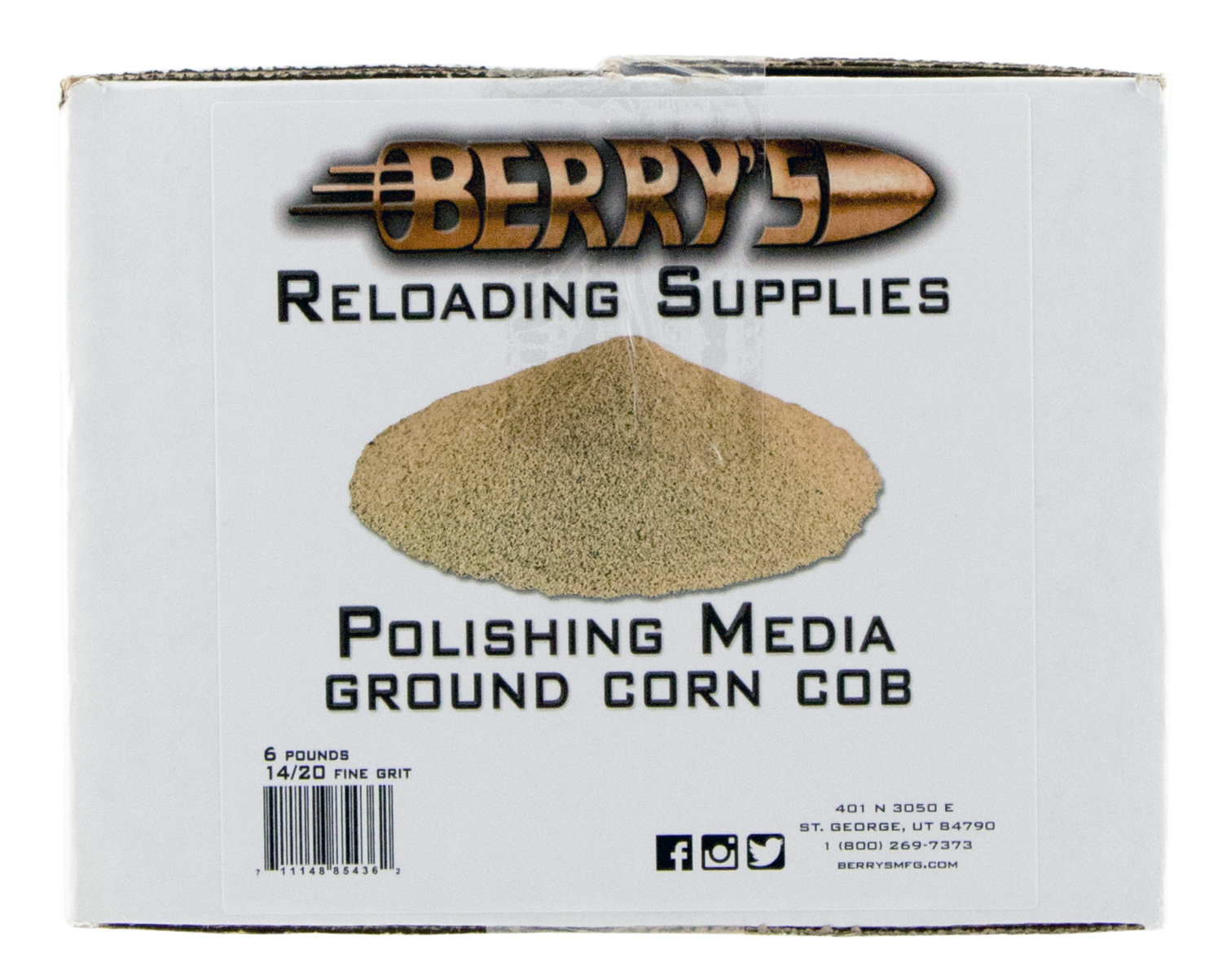 Berrys Corn Media, Berrys 85436     Corn Media 14/20 Grit 6lb