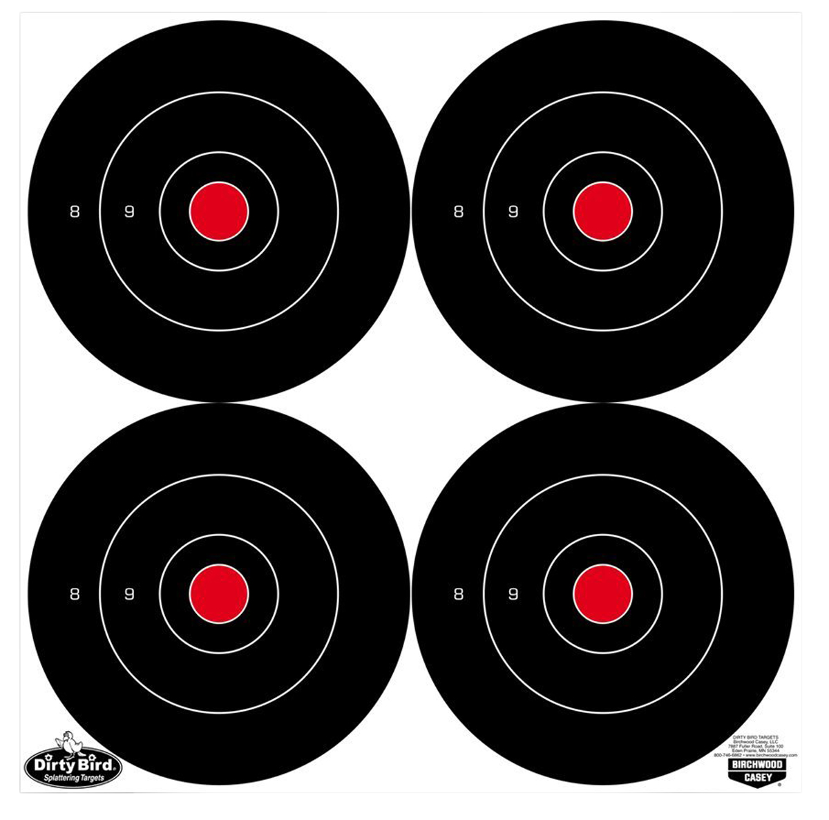Birchwood Casey Dirty Bird, Bir 35570          Dirtybrd 6" Bullseye      100pk