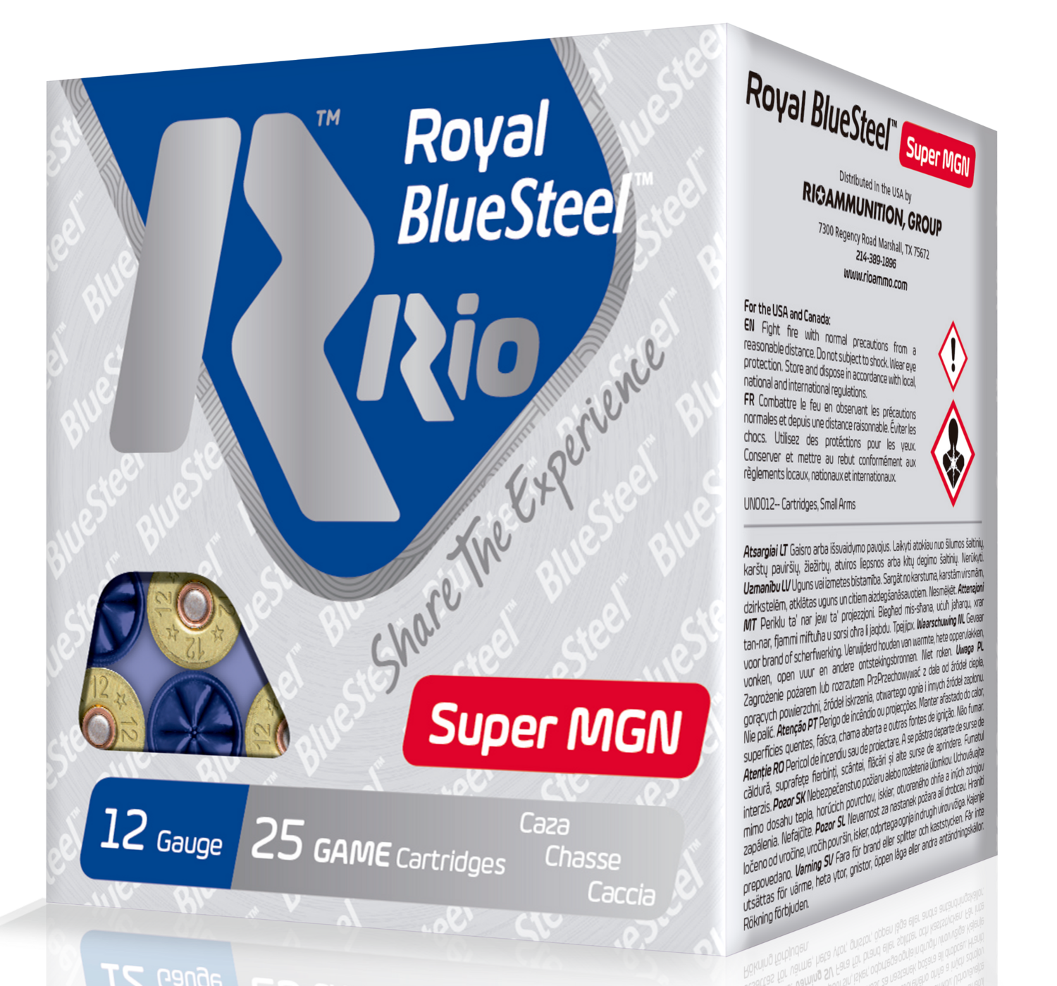 Rio Ammunition Bluesteel, Rio Rbssm402   12  31/2 13/8   Stl Mag      25/10