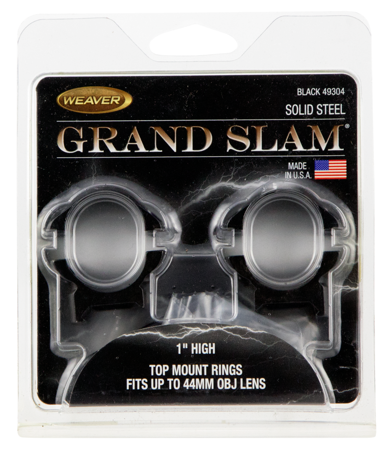 Weaver Mounts Grand Slam, Weav 49304  Grandslam Rings 1in Hi