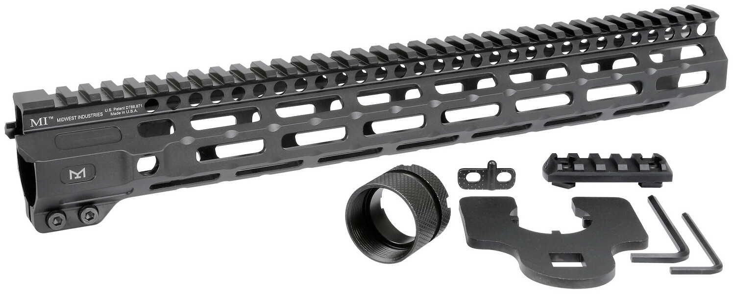 Midwest Industries Inc M-series, Midwest Mi-crm14        Combat Mlok Handguard 14in
