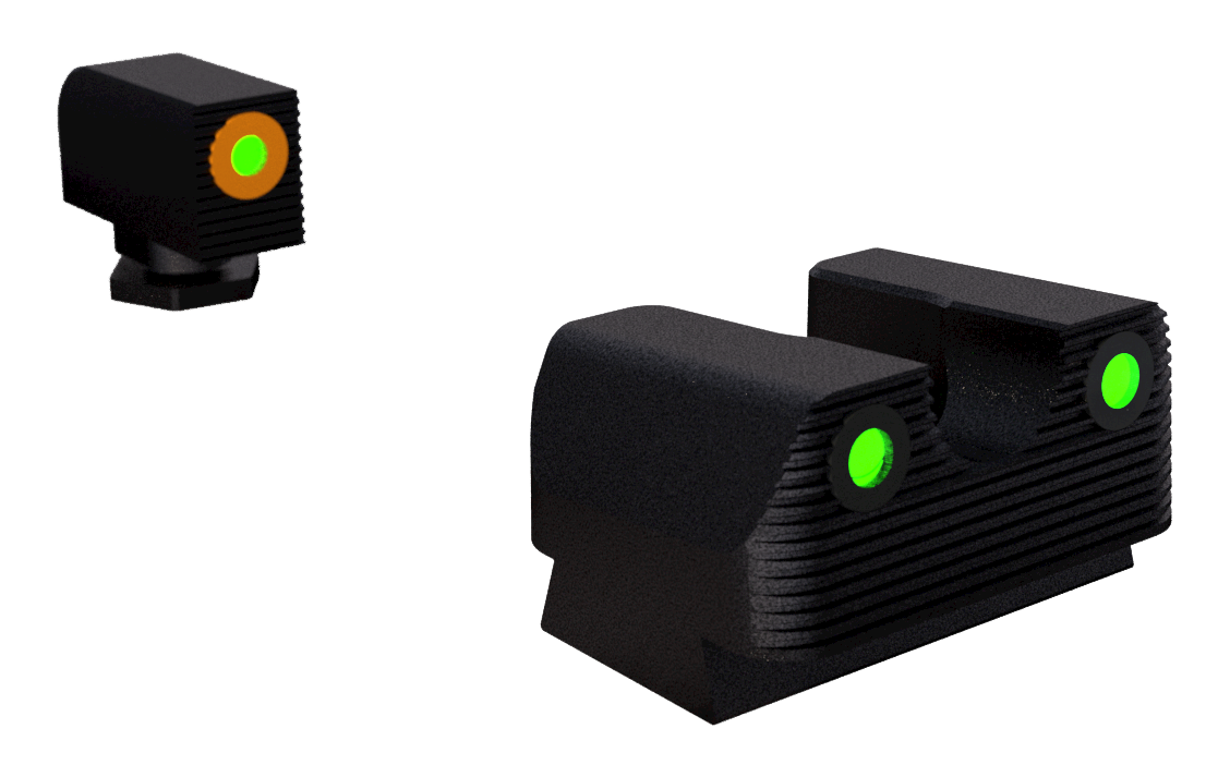 Rival Arms Tritium Night Sights, Rival Ra1a231g     Ra Trit Glock 17/19 Orn
