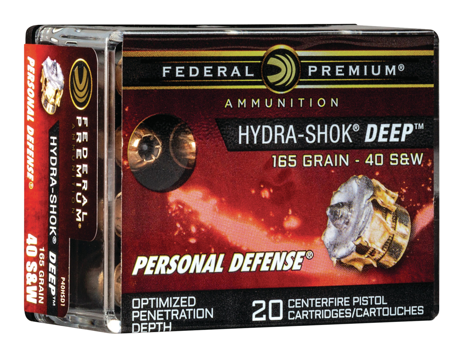 Federal Premium, Fed P40hsd1      40        165 Hs Deep       20/10
