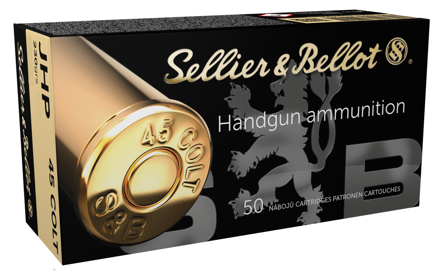 Sellier & Bellot Handgun, S&b Sb45f          45 Colt 230 Jhp           50/12