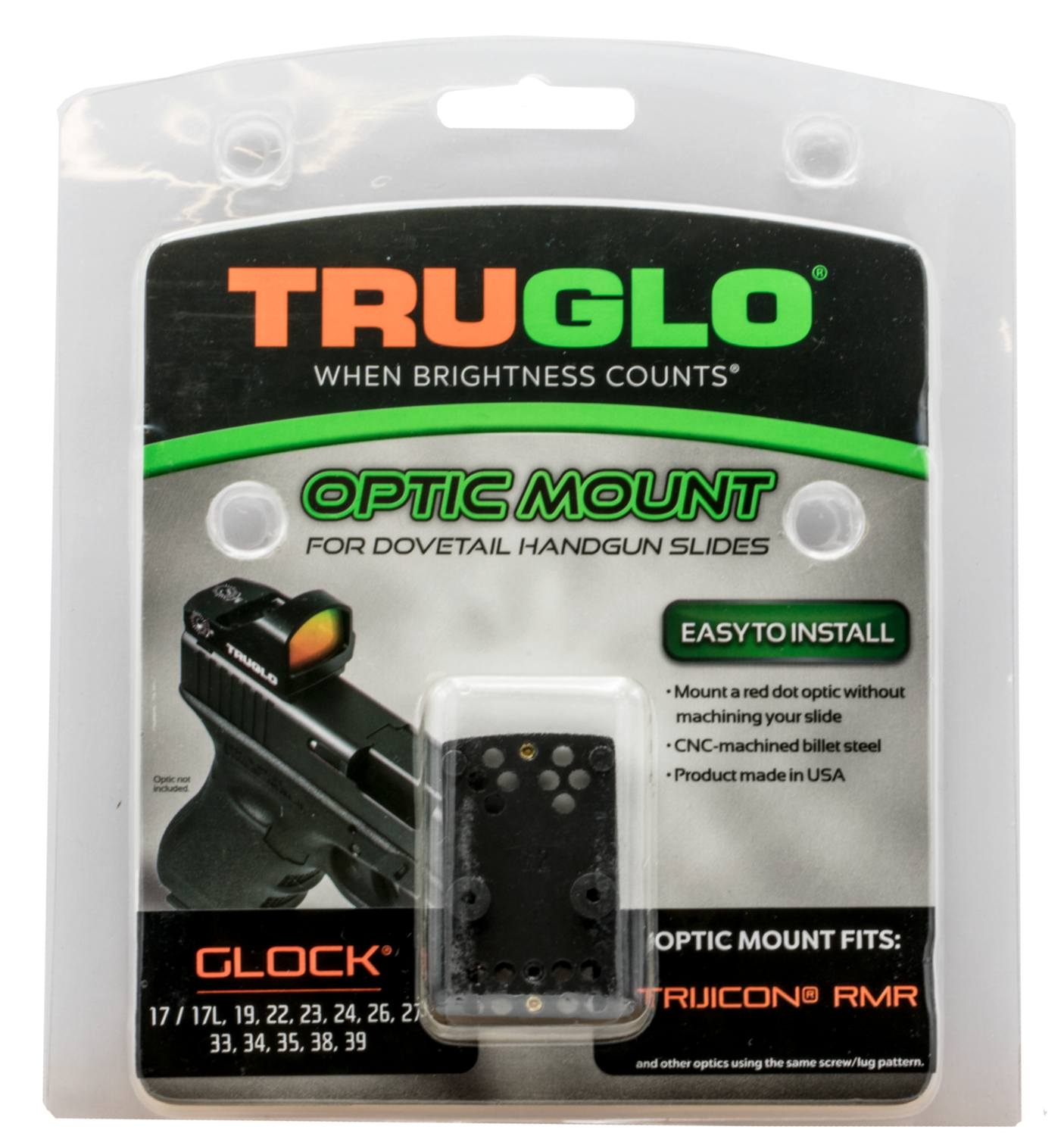 Truglo Adapter Mount, Tru Tg-8950g2    Mnt Sld Optic Glock Rmr