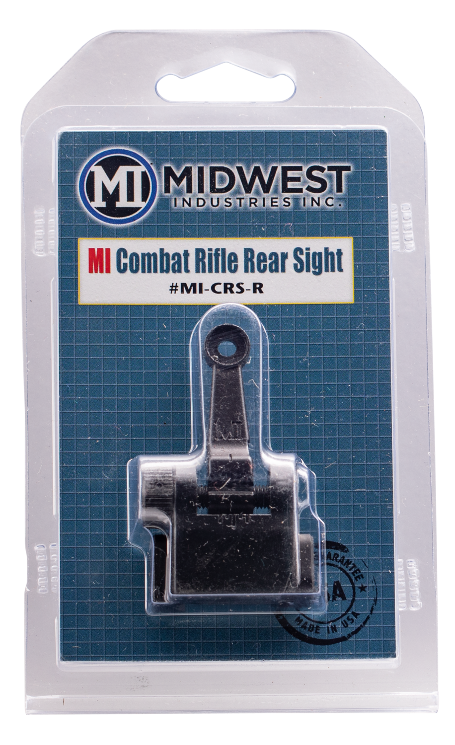 Midwest Industries Inc Combat Rifle Rear Flip Sight, Midwest Mi-crs-r        Combat Rfl Sight Rear