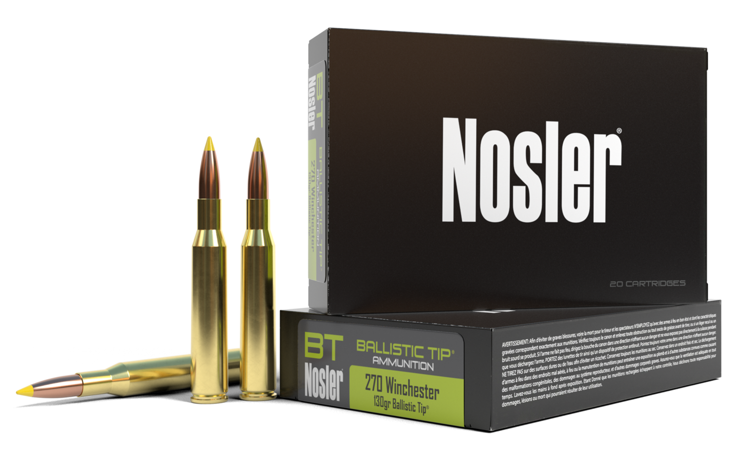 Nosler Ballistic Tip, Nos 40062 Blstc  270      130 Bt             20/10