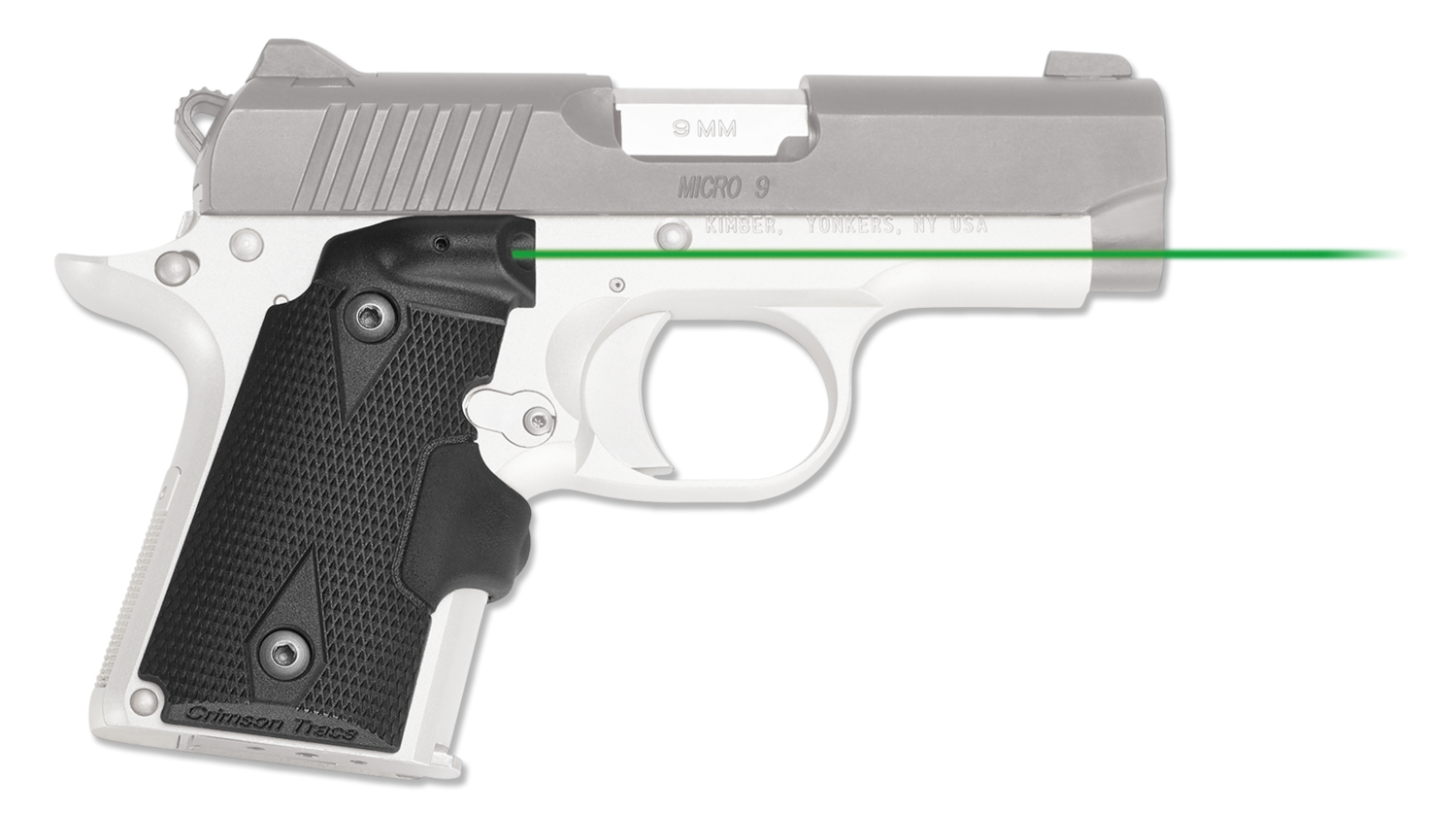 Crimson Trace Lasergrips, Crim Lg409g     Lasergrips Kimber Micro 9mm Grn