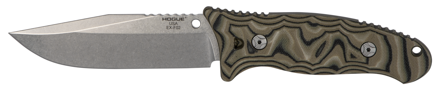 Hogue Ex-f02, Hog 35278   Ex-f02 4.5 Clip  Fixed G10 Grn/ss