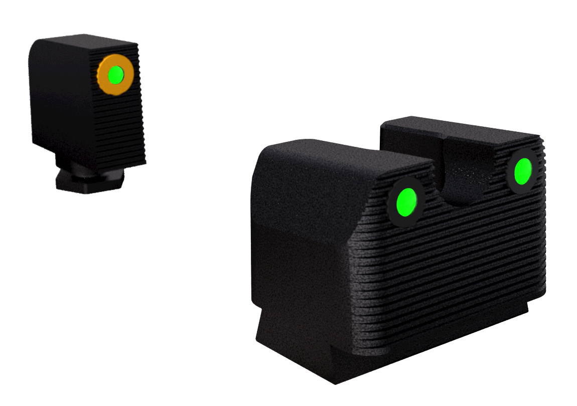 Rival Arms Tritium Night Sights, Rival Ra3a231g     Ra Trit Glock Mos 17/19 Orn