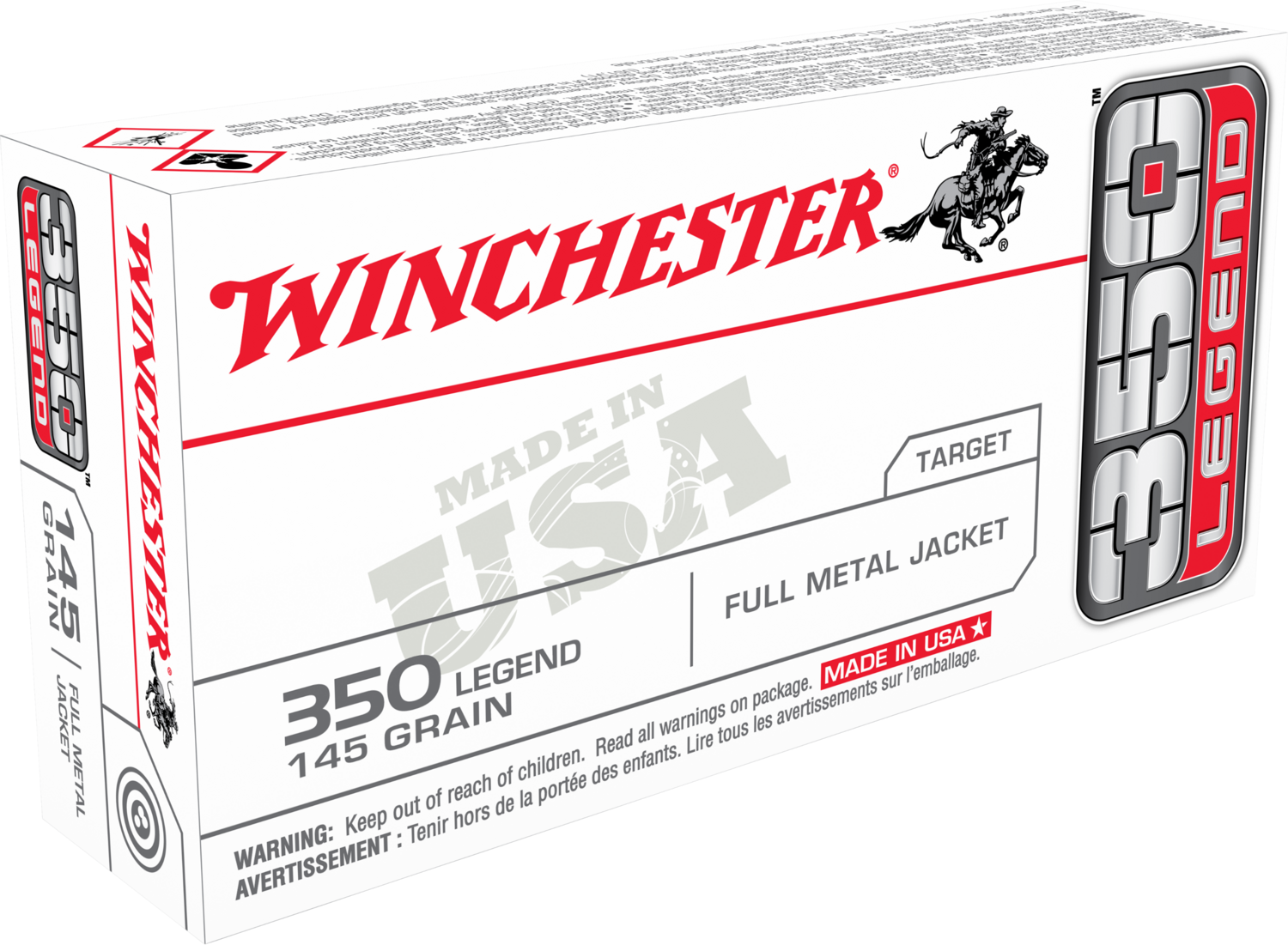 Winchester Ammo Usa, Win Usa3501    350leg    145 Fmj             20/10