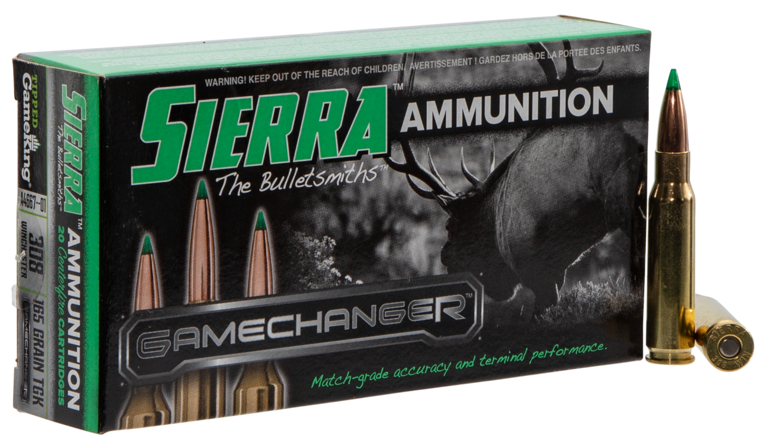 Sierra Gamechanger, Sierra A466701   308 Win         165 Tgk     20/10