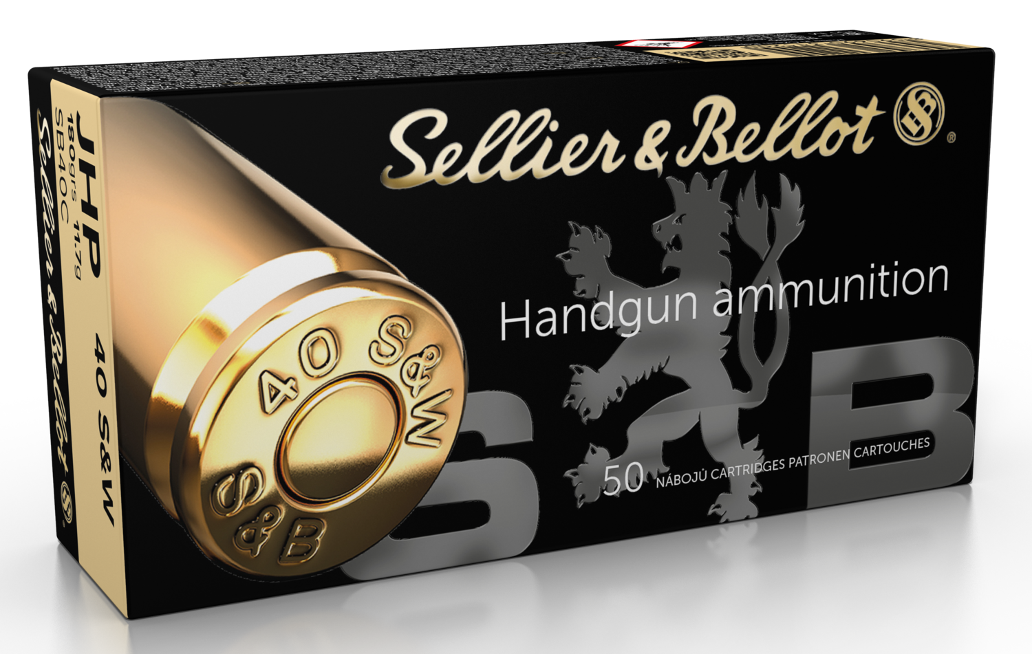 Sellier & Bellot Handgun, S&b Sb40c          40s     180 Jhp           50/20