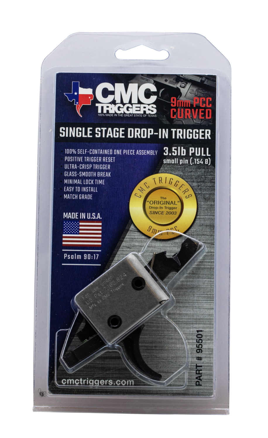 Cmc Triggers Drop-in, Cmc 95501     Ar Dropin Sng Curve 3-3.5lb  9mm
