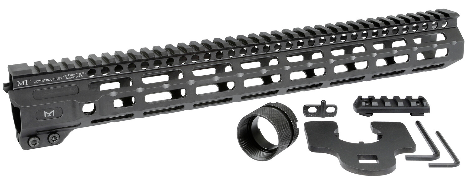 Midwest Industries Inc M-series, Midwest Mi-crm15        Combat Mlok Handguard 15in