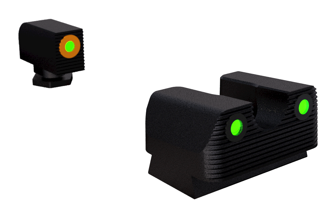 Rival Arms Tritium Night Sights, Rival Ra2a231g     Ra Trit Glock 42/43 Orn