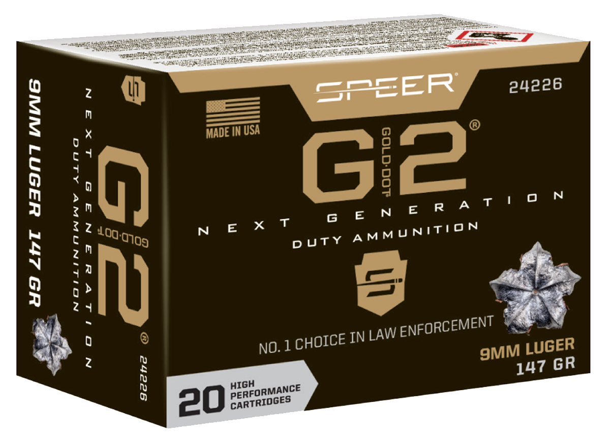 Speer Ammo Gold Dot, Speer 24226   Gold Dotg2 9mm  147 Gd2        20/10