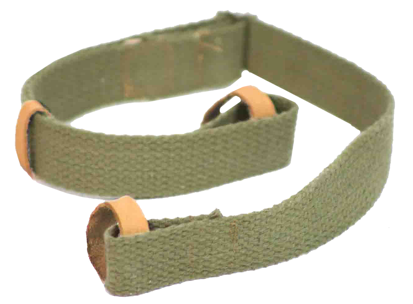 Crickett Dog Collar, Crick Ksa803     Authentic Canvas Slng W/lthr  Grn