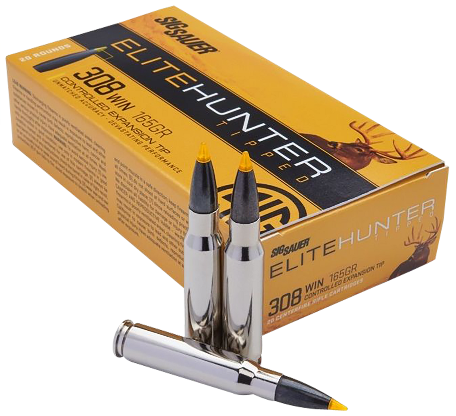 Sig Sauer Elite Hunter Tipped, Sig E308th2-20     Elite H Tip 308   165 Gr  20/10