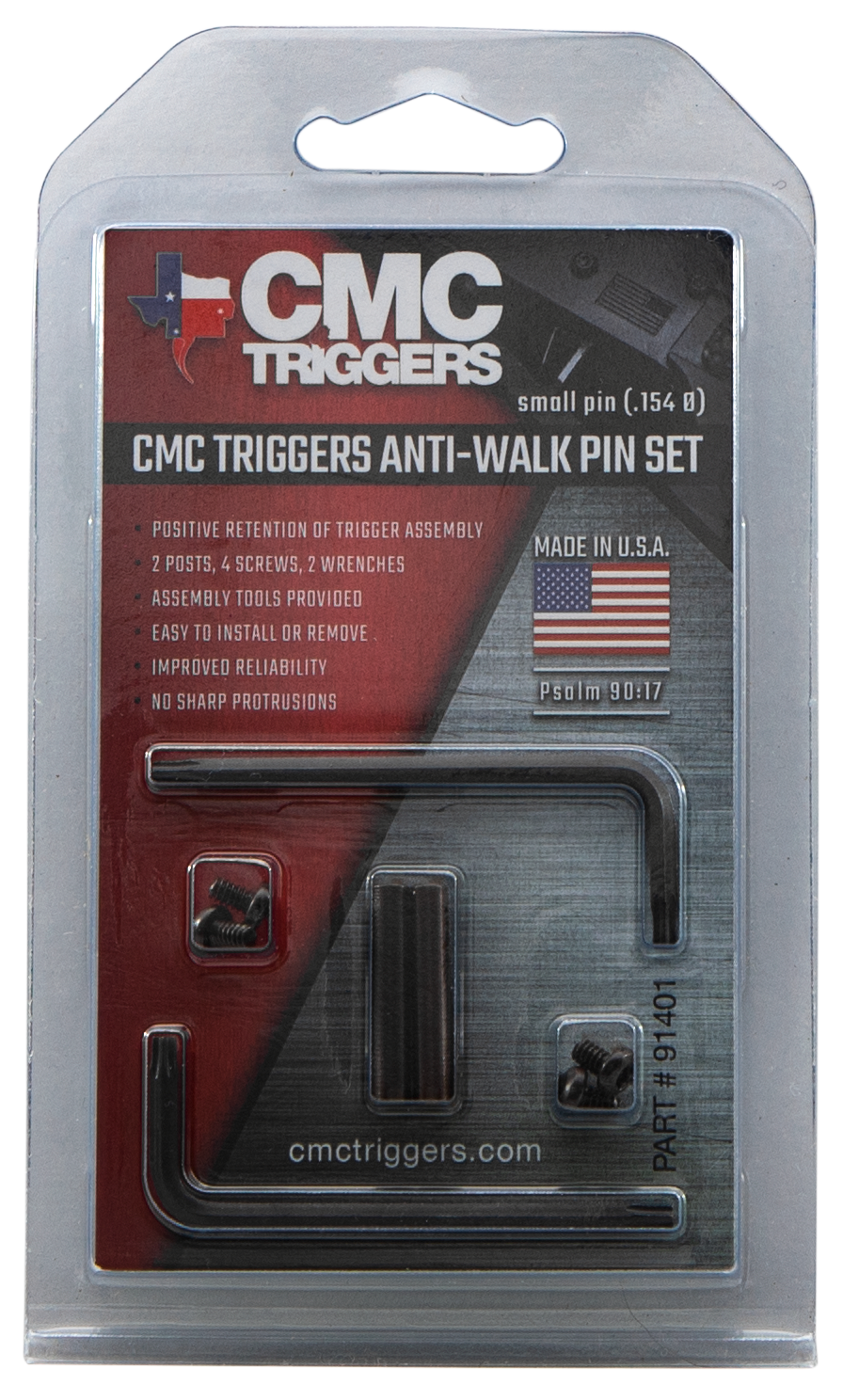 Cmc Triggers Anti-walk Pin Set, Cmc 91401     Ar15 Anit Walk Pin Set Small Dia