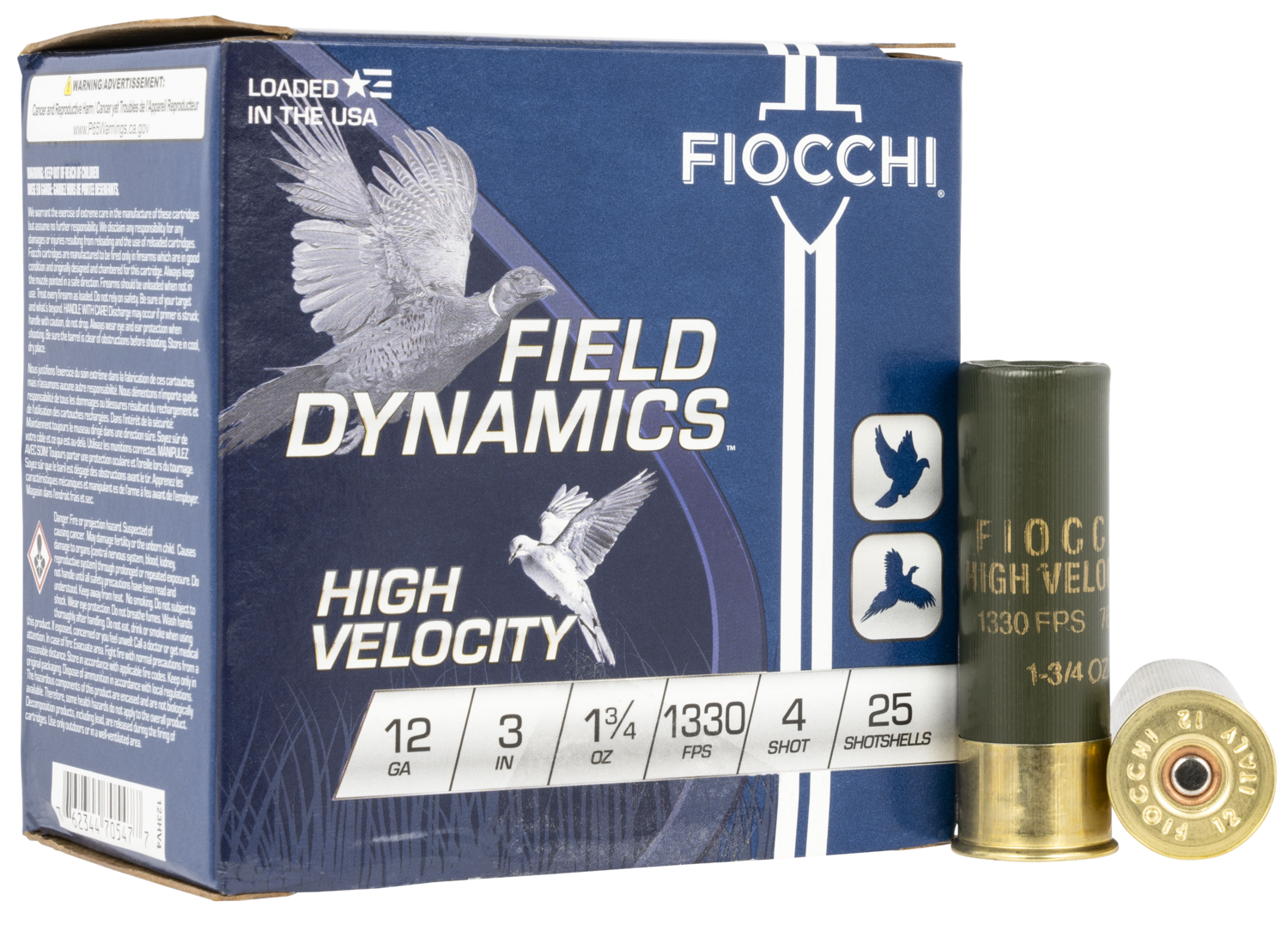 Fiocchi Field Dynamics, Fio 123hv4    High Vel      13/4             25/10