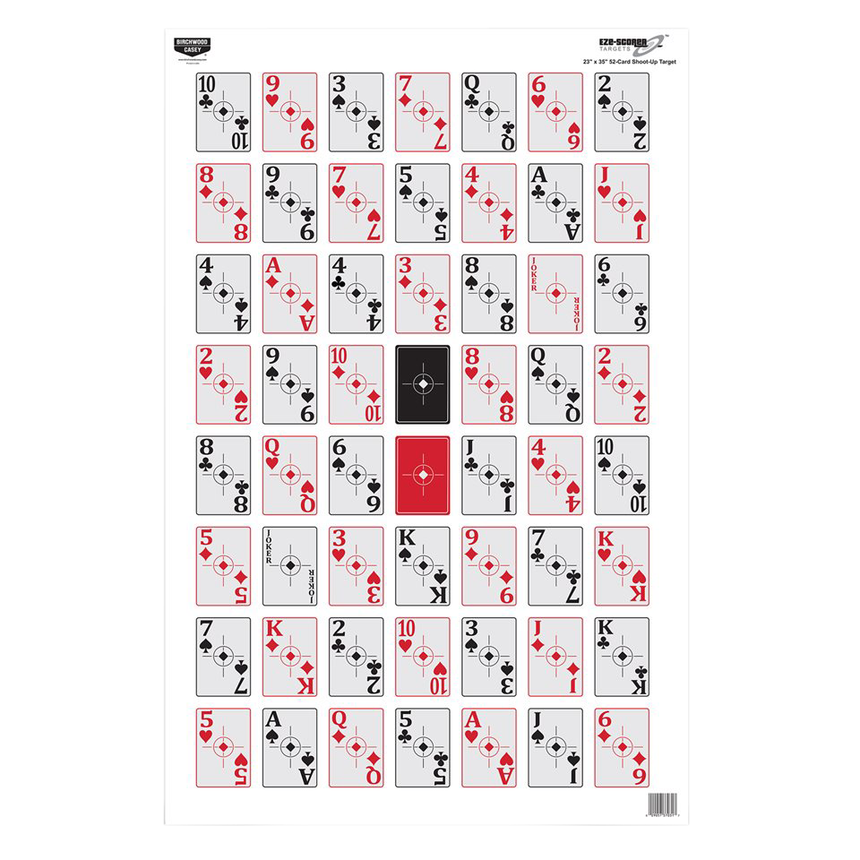 Birchwood Casey Eze-scorer, Bir 37026          Ezescorr 23x35 52card Shtup 5pk