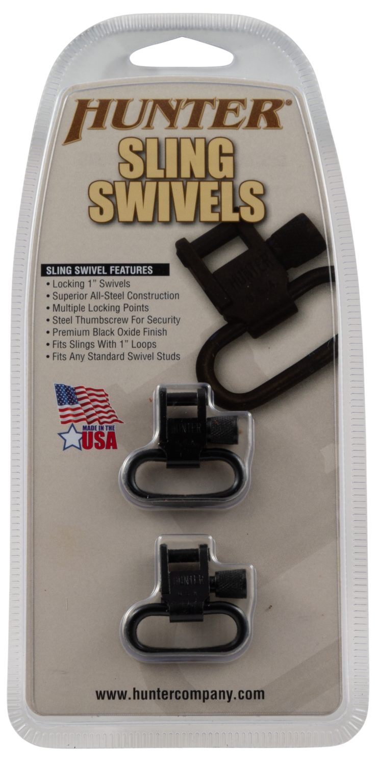 Hunter Company Swivel Set, Hunt 024-22     1in Blued Steel Swivels