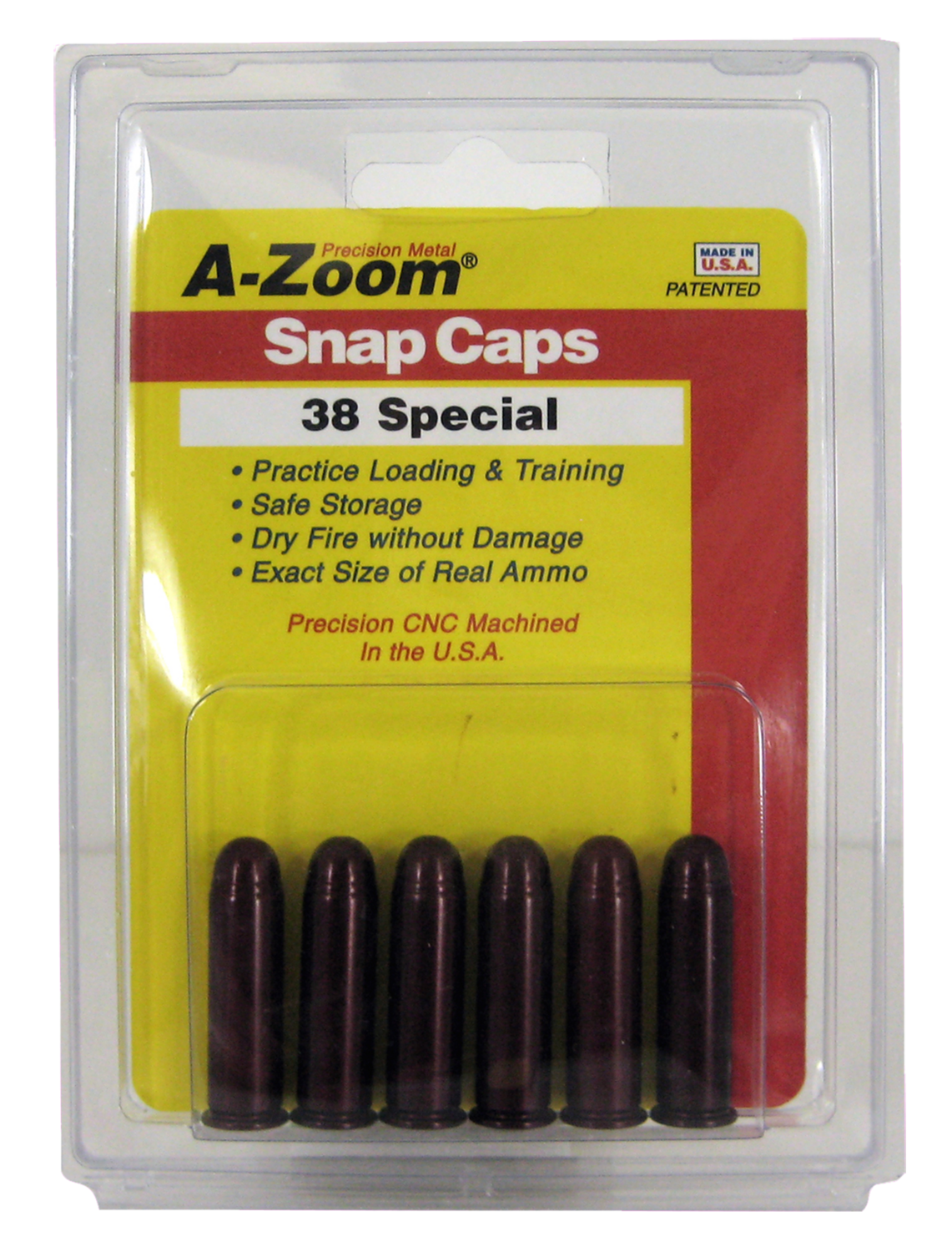 A-zoom Revolver, Azoom 16118      Snap Caps 38 Spc              6pk