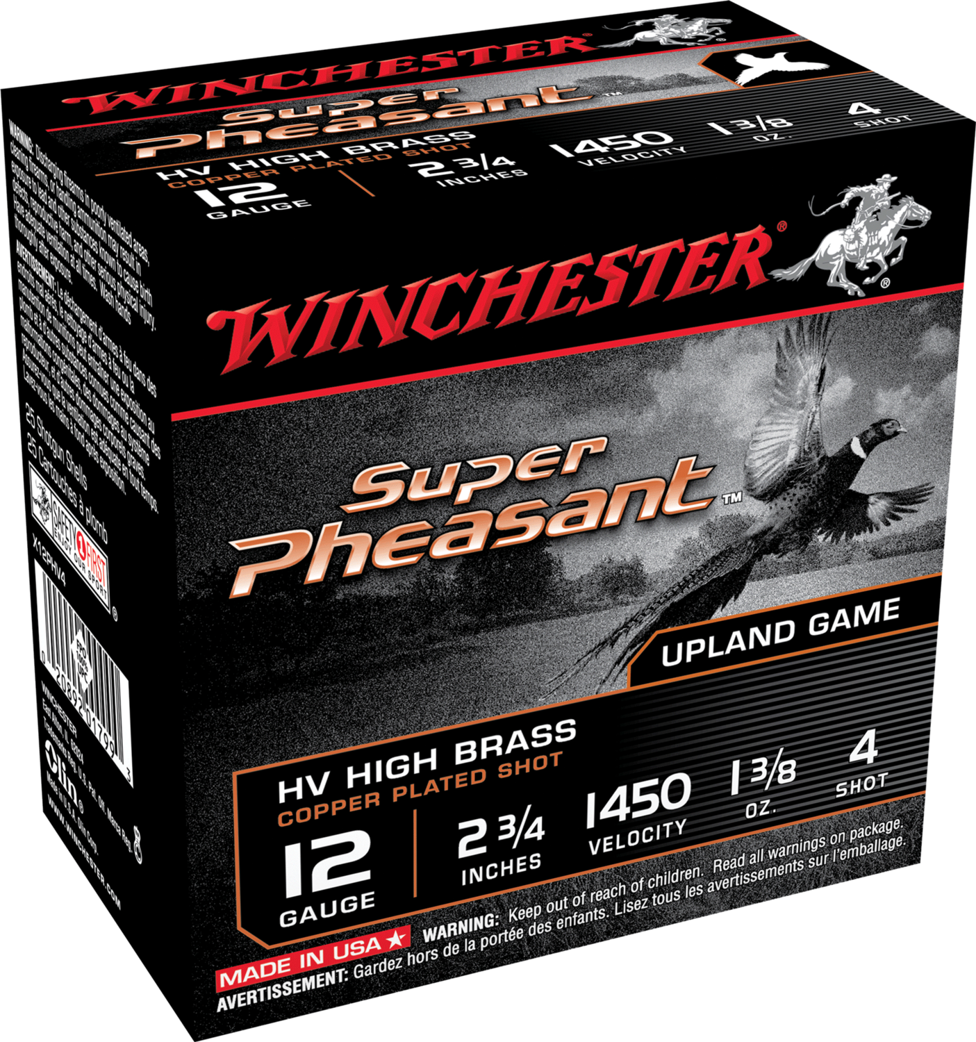 Winchester Ammo Super Pheasant, Win X12phv4  Sup Phsnt 1 3/8                 25/10