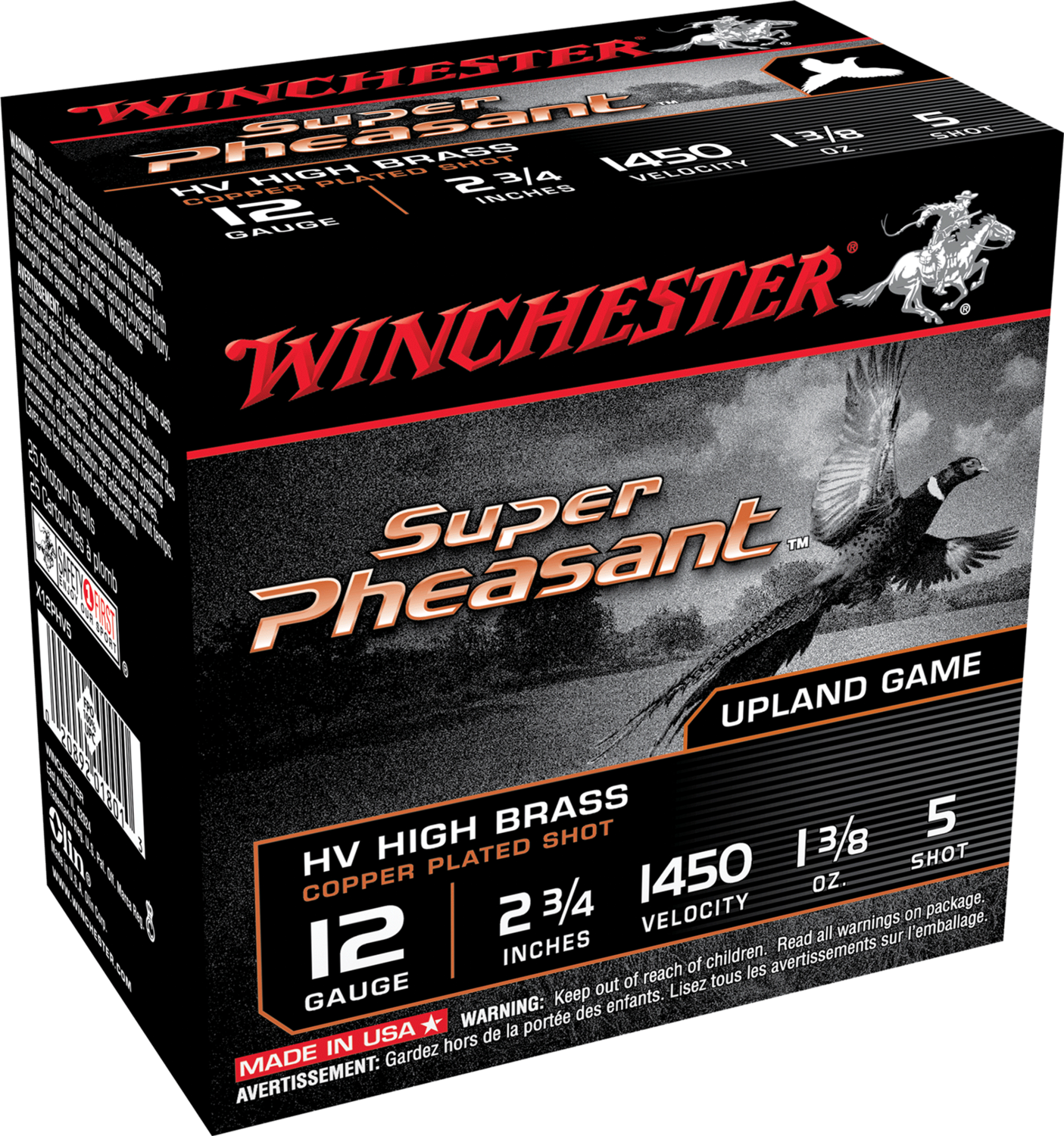Winchester Ammo Super Pheasant, Win X12phv5  Sup Phsnt 1 3/8                 25/10