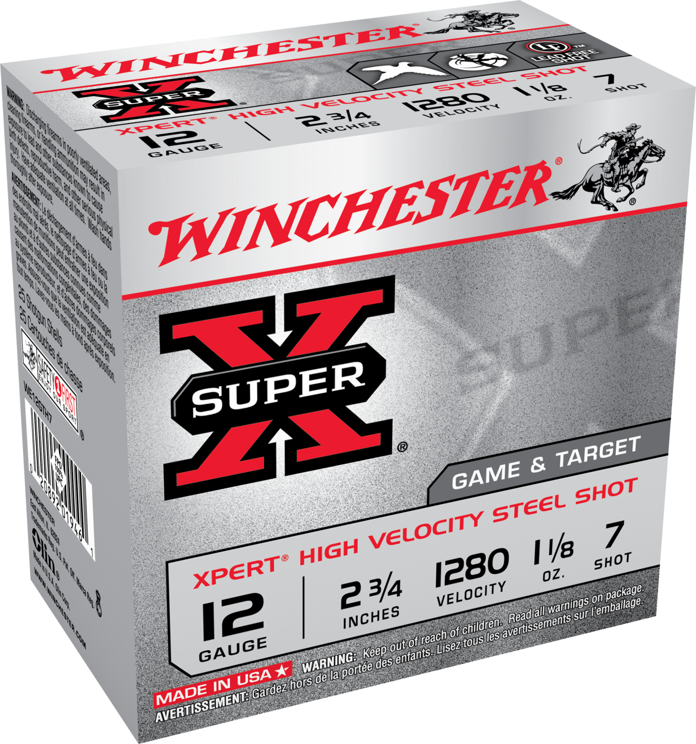 Winchester Ammo Super X, Win We12gth7   Xpert     11/8 Stl            25/10