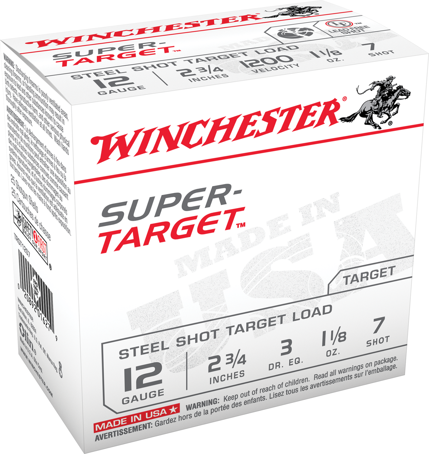 Winchester Ammo Super-target, Win Trgt12s7   Sup Tgt      11/8 Stl         25/10