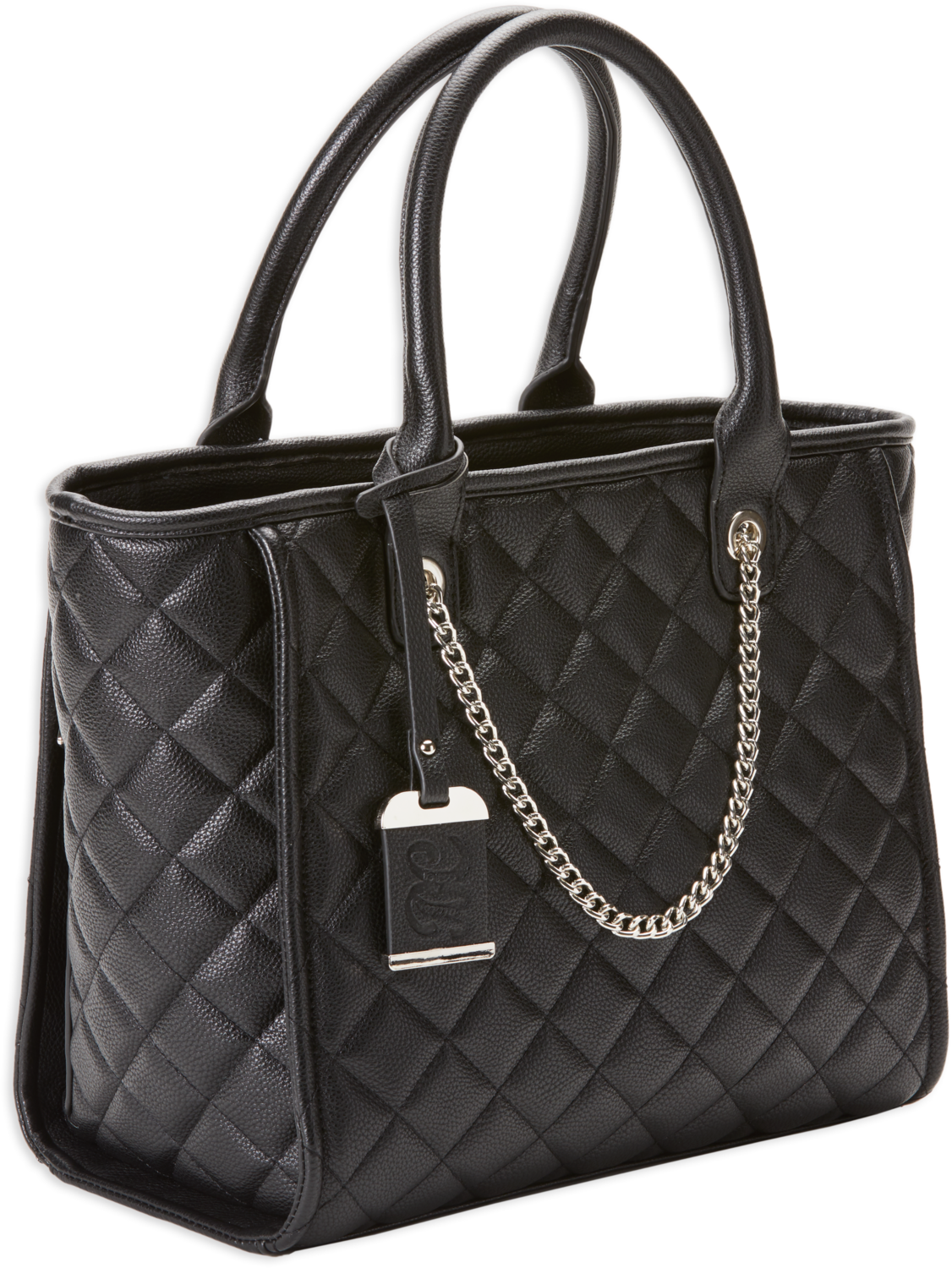Bulldog Tote Purse, Bdog Bdp-058     Tote Qlted Nyl Purse Hlstr    Blk