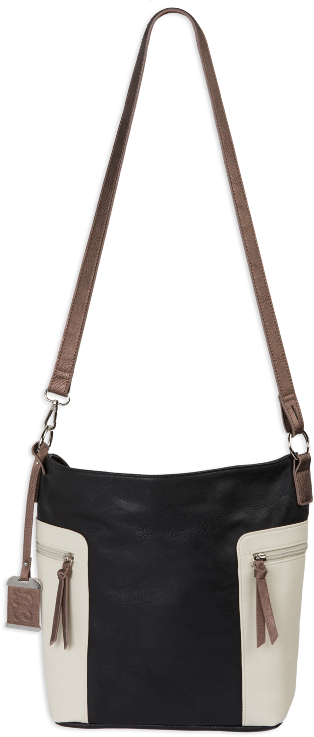 Bulldog Hobo Purse, Bdog Bdp-070     Hobo/cross Bdy Purse Hlstr Blk/tn