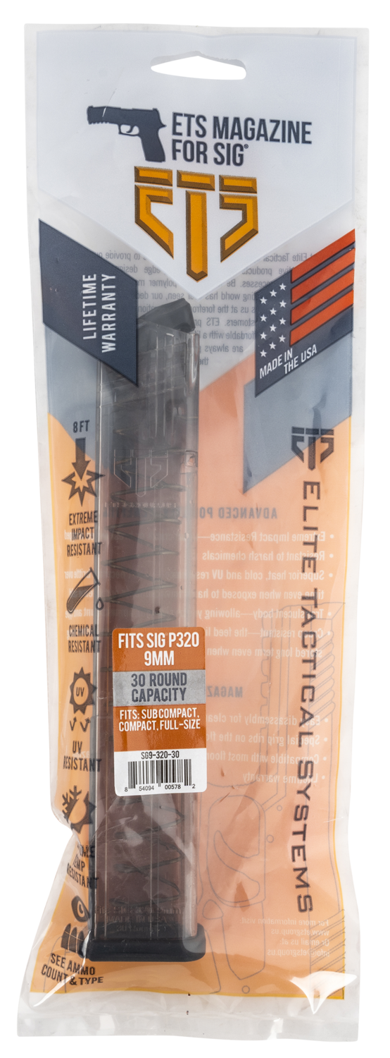 Ets Group Pistol Mags, Ets Sg9-320-30     Sig 320     30r  9mm Mag
