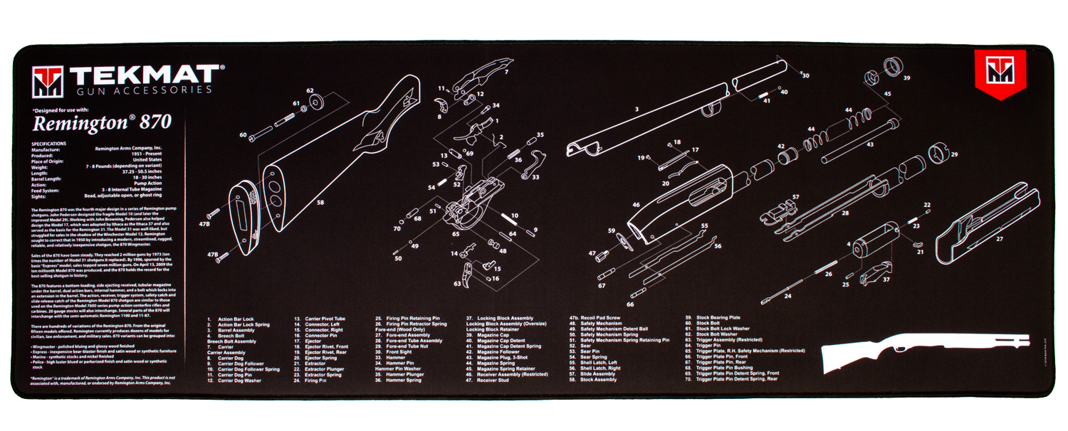Beck Tek, Llc (tekmat) Remington 870, Tekmat Tekr44rem870        Ultra44 Rem870
