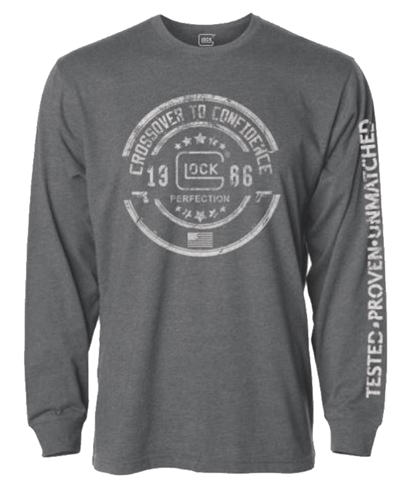 Glock Crossover, Glock Ap95794  Crossover Ls Tshirt Grey         Md