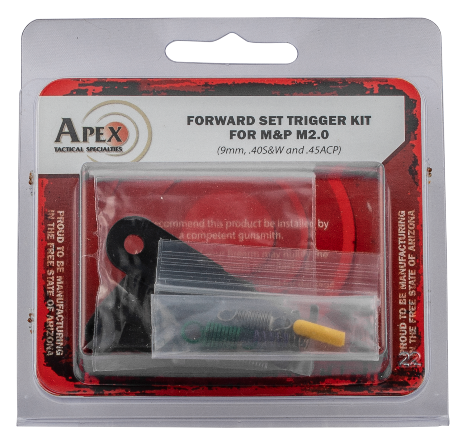 Apex Tactical Specialties Forward Set, Apex 100167 Crvd Fwd Set Trigger Kit M&p 2.0