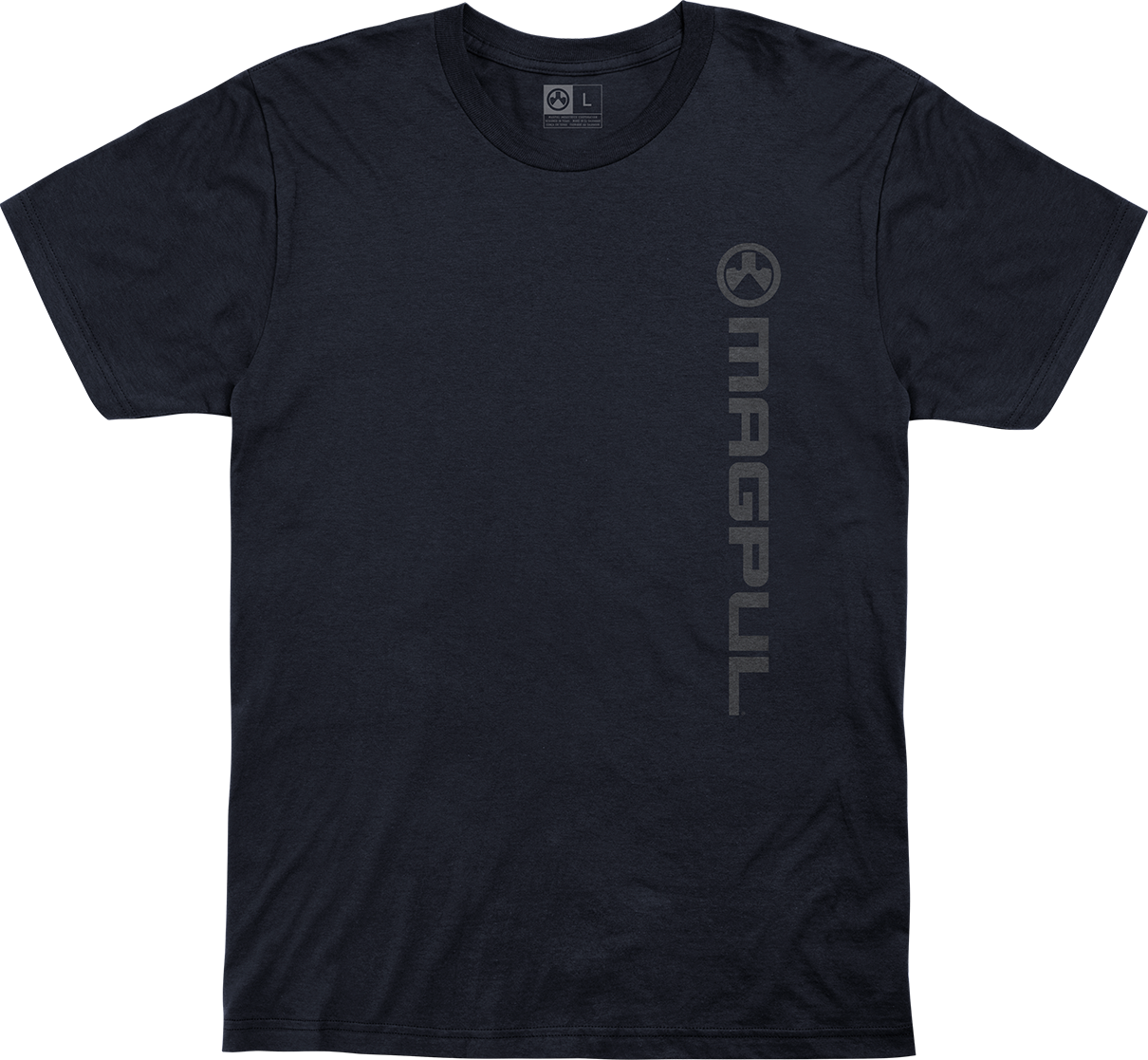 Magpul Industries Corp Vertical Logo, Magpul Mag1113-410-s  Vert Logo      Shirt Sm  Nvy