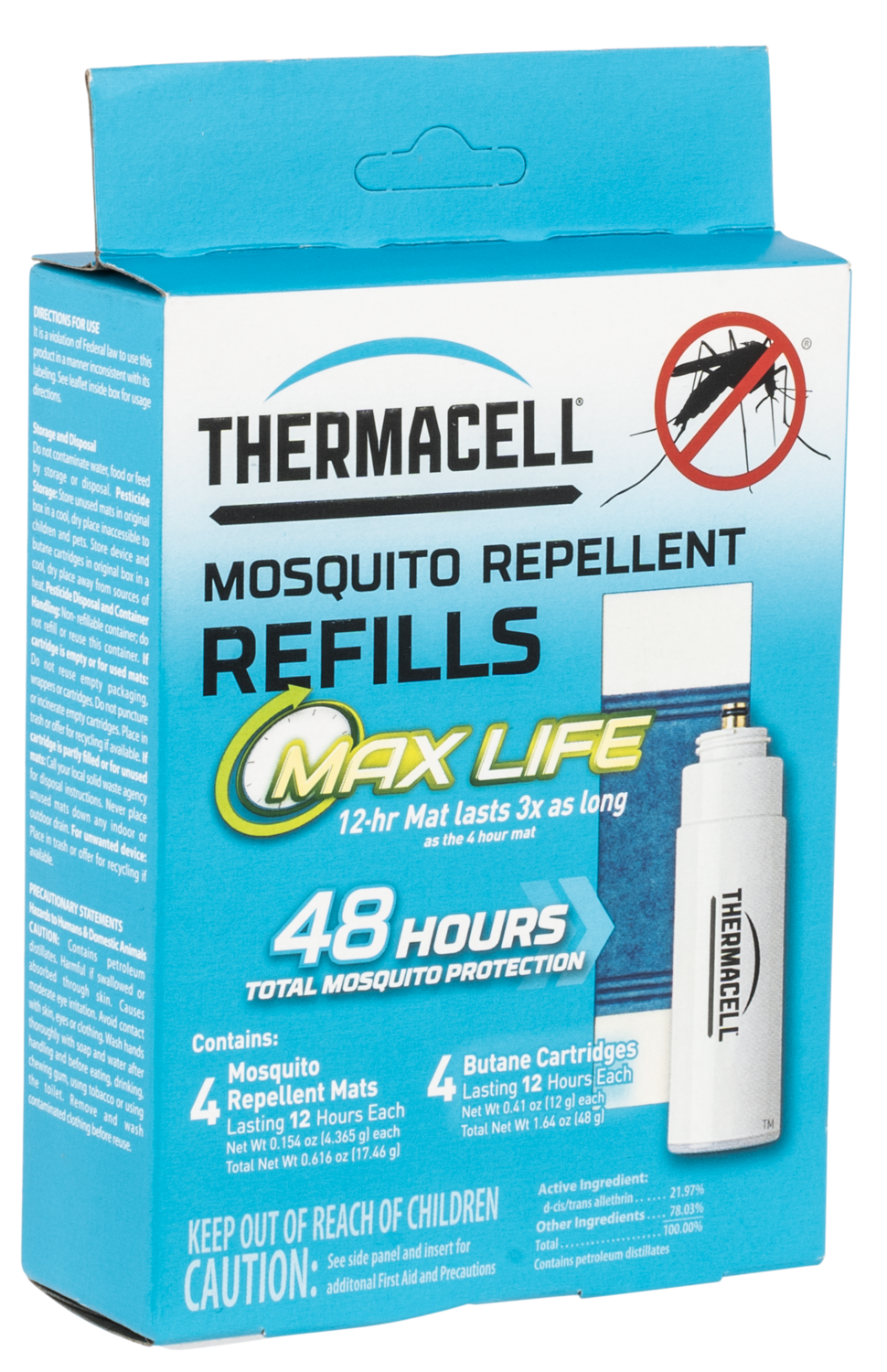 Thermacell Max Life, Ther L4     Max Life Repellent Refill        48hrs