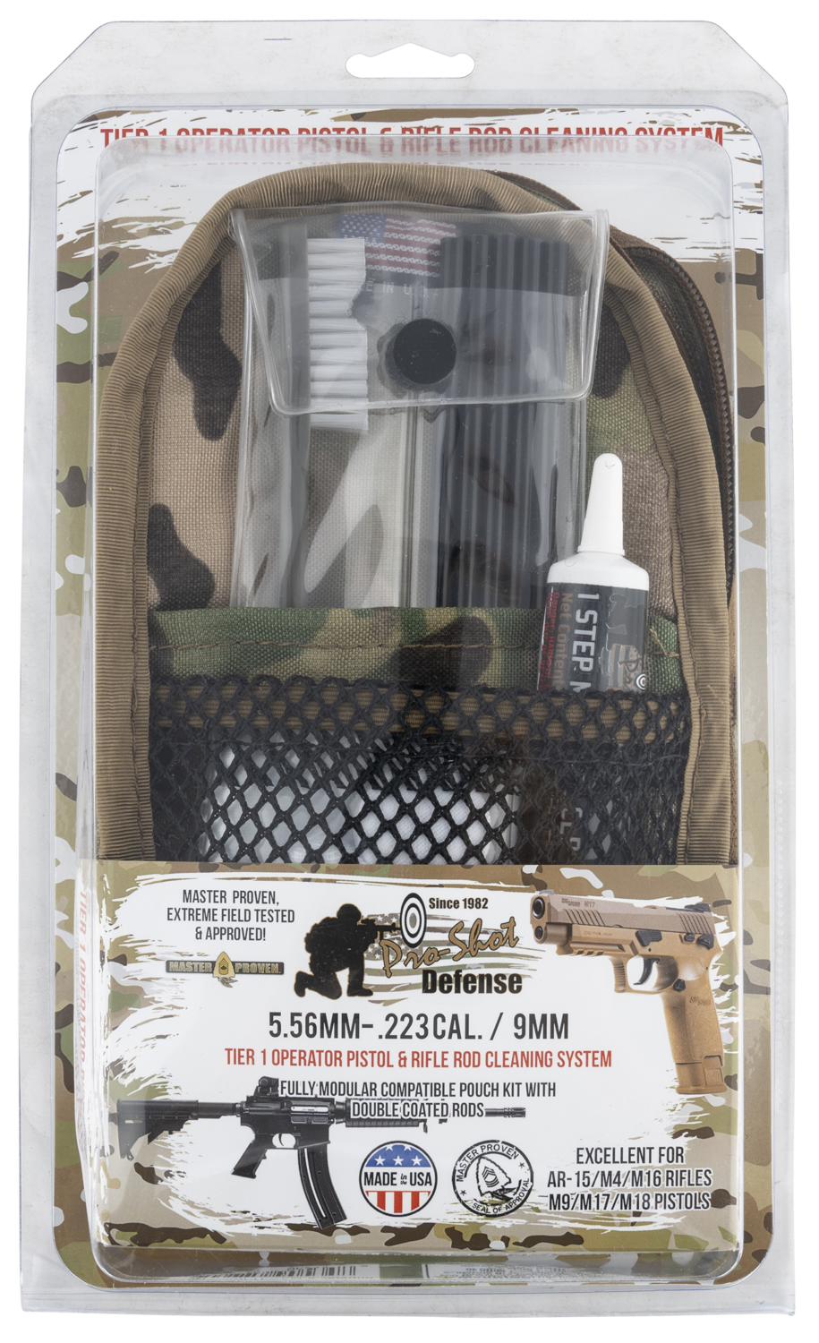 Pro-shot Rod, Proshot Mmulti-cam-5.56/9mm  Tact Rod Kit 556/9mm
