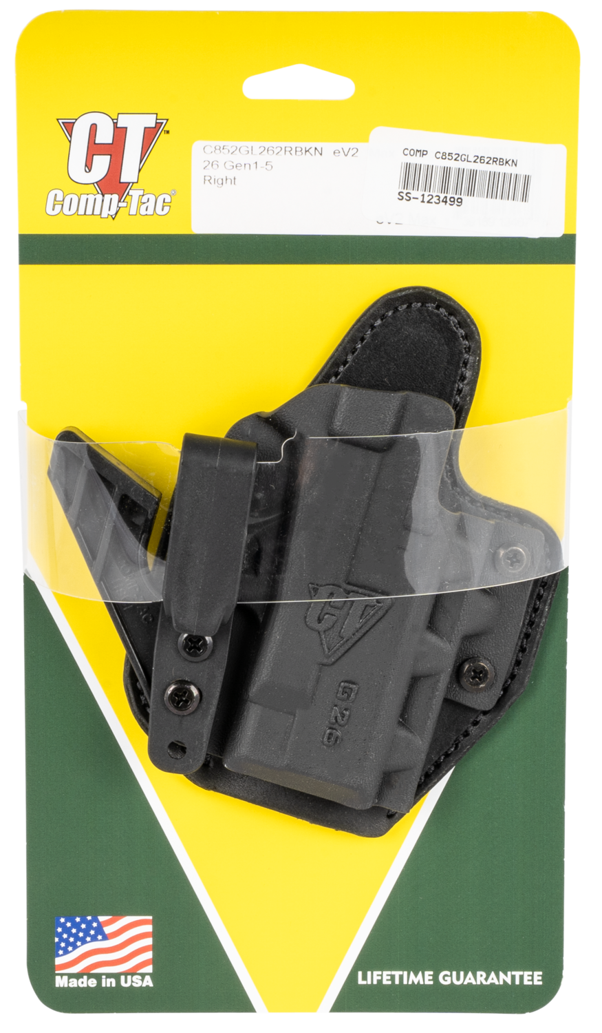 Comp-tac Ev2, Comptac C852gl297rbkn Ev2 Max Appendix Iwb  Glk 26