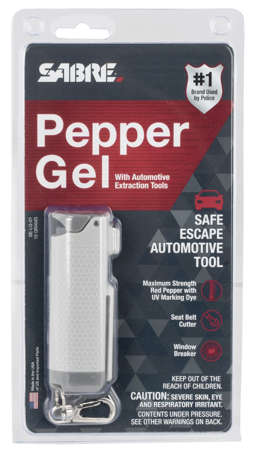 Sabre Safe Escape, Sec Selg01      Peppergel/beltcutter/glassbrkr Gry