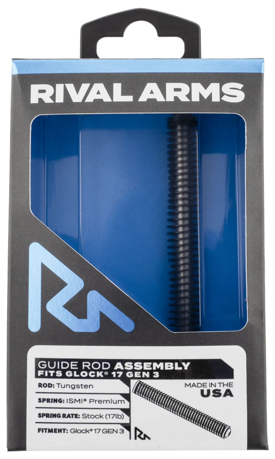 Rival Arms Guide Rod Assembly, Rival Ra50g101t    Guide Rod Asm G17 Gen3 Tngstn